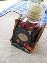  CW1100-Cat Wrap   Comes with Clear Quart Jar, Candle Holder and Potpourri  - $7.95