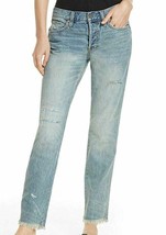 Free People Womens Size 29 Skinny High Rise Distressed Frayed Hem Jeans NEW $128 - £31.76 GBP
