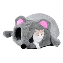 Cozy Critter Haven: Windproof Warm Cartoon Cats Dogs Kennel - £30.32 GBP