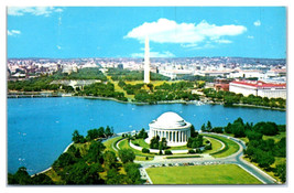 Washington D.C. Jefferson Memorial Washington Monument Unused Postcard - $4.94