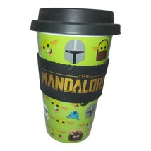 Star Wars Baby Yoda Mandalorian Ceramic Travel Mug Lid Tumbler Cup Galerie Lucas - £8.97 GBP
