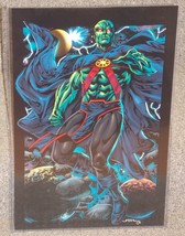 DC Justice League Martian Manhunter Glossy Print 11 x 17 In Hard Plastic... - $24.99