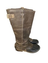 SOREL Womens SLIMPACK Tall Riding Boots Knee High Two Tone Nori Green Sz... - £229.39 GBP