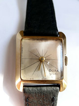 DOXA Grafic Original Vintage Bauhaus Design Women's Watch Gold Plated, Works - $178.02