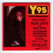 Bon Jovi Skid Row Backstage Concert Pass Original 1989 Hard Rock Music Cloth - £19.68 GBP