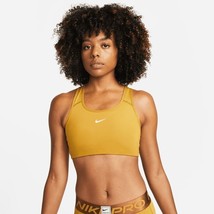 Nike Swoosh Women&#39;s Half-Support Padded Sports Bra BV3636-711 Brown Size... - £29.81 GBP