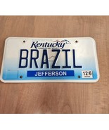 Kentucky License Plate BRAZIL Unbridled Spirit KY USA Jefferson Bluegras... - $35.00