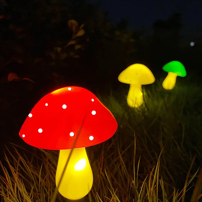 garden decoration outdoor  christmas lights mushroom string lights solar powered - £63.30 GBP