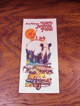 1970&#39;s San Diego Wild Animal Park California Travel Promotional Brochure - £5.18 GBP