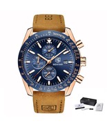 BENYAR Brand Men stainless steel watch timing waterproof military Men's clock re - £47.35 GBP