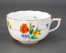 Herend Hungary Hand Painted Floral Tea Cup Gold Trim - £41.55 GBP