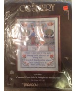 PARAGON Country Collection GARDEN WEDDING Counted Cross Stitch Sampler K... - £11.99 GBP