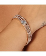 Multi-layer Bracelet For Women 2022 Luxury Rhinestone Jewelry Accessorie... - £10.21 GBP