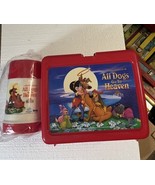Vintage 1990 All Dogs Go To Heaven Plastic Lunchbox. New Thermos! - €55,88 EUR