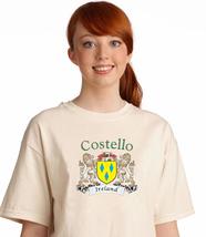 Costello Irish Coat of arms tee Shirt in Natural - $15.63+