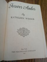 Forever Amber 1947 by Kathleen Winsor 29th printing Vintage Hardcover Book - €21,15 EUR