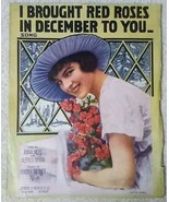 1916 Large Format Sheet Music I brought red roses in December to you - £11.35 GBP