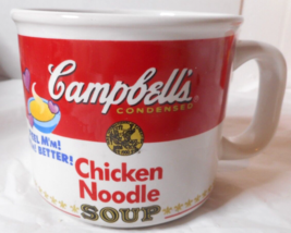 1997 CAMPBELL Chicken Noodle Soup MUG BOWL 15oz Feel M&#39;m! M&#39;m! Better Westwood - £12.36 GBP