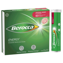 Berocca Energy Vitamin B & C Original Berry Flavour Effervescent Tablets 60 Pack - $92.52