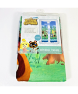 Animal Crossing Windows Panels - Set Of 2 Kids Bedroom Microfiber Window... - £10.51 GBP