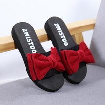 Women Bow Summer Sandals Slipper Indoor Outdoor Shoes - £23.96 GBP