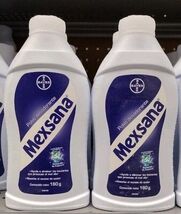 2X MEXSANA TALCUM ( TALCO ) POWDER - 2 OF  160g EACH - FREE SHIPPING  - $29.69