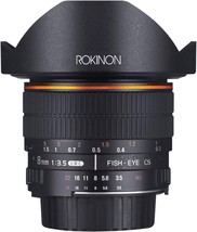 Fisheye Fixed Lens For Nikon By Rokinon, Model Number Fe8M-N, 8Mm F3.5. - £207.81 GBP