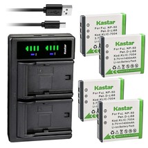 Kastar 4-Pack Sx-50 Battery And Ltd2 Usb Charger Replacement For Siony - £31.78 GBP