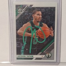 Jayson Tatum Autographed Card With COA Panini Donruss Optics Signed NBA - £118.68 GBP