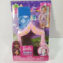 Barbie Skipper Babysitters Inc Pink Tent and Child Play Set Camping Outside - £12.95 GBP