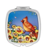 Cardinal Sunflowers : Gift Compact Mirror Bird Grieving Lost Loved One G... - £10.44 GBP
