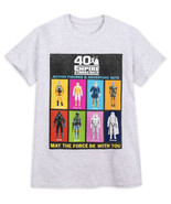 Disney Star Wars S/S Action Figures 40 Anniversary Graphic T-Shirt Adult... - £20.89 GBP