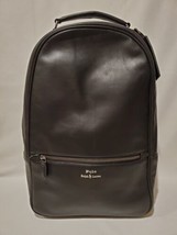 POLO RALPH LAUREN Black Smooth Leather Backpack Bag - £118.42 GBP