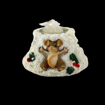 Fitz and Floyd Charming Tails Snow Angels Votive Holder 93/482 Handcrafted - £18.73 GBP