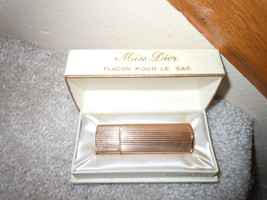 Vintage Christian Dior 24k Gold Flacon Pour Le Sac 1/8 Oz Made In France - £67.93 GBP