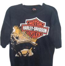 Vintage Tee Cancun Mexico Harley Davidson Official T-shirt L Black 2 sided - £38.71 GBP