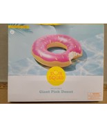 Swimming Pool Float Raft Tube Giant Pink Donut 3ft 10&quot; New  - £13.07 GBP