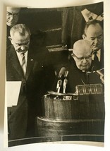 1965 Lyndon Johnson Inauguration Invocation Photo Archbishop Robert Lucey Texas - £9.54 GBP