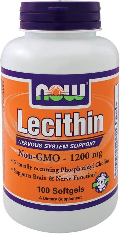 Now Foods Lecithin 1200 mg - 100 Gels 3 Pack - $47.99