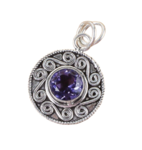 Iolite Gemstone 925 Silver Pendant Handmade Jewelry Pendant Gift For Women - £5.69 GBP