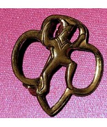 Vintage Brownie Scout Girl Guides Pin Trefoil Shape with Elf Gold Plate ... - £6.87 GBP