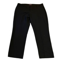 Roz &amp; Ali Women&#39;s Dressbarn Trouser Pull on Casual Pants Black Sz 14 Slacks - $18.69