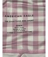 American Eagle Bike Shorts Womens Size Medium Pink White Check The Every... - £13.40 GBP