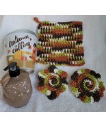 Fall Hootie Dishcloth and Scrubby Pair Gift Set - $25.00