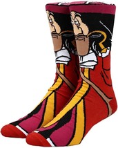 Men&#39;s Peter Pan Captain Hook Villian Character 360 Crew Socks - $255.63 MXN