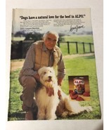 1984 Alpo Dog Food Lorne Green Vintage Print Ad Advertisement pa17 - $152.62 MXN