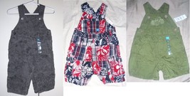 The Children&#39;s Place Infant Boys Overalls Creepers 4 Choices 0-3M 3-6M 6... - $12.99