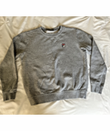 FILA Women&#39;s Solid Gray Long Sleeve Pullover Crew-Neck Sweatshirt S, Pre... - $211.53 MXN