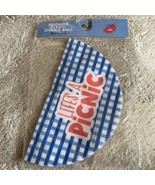 NEW Reusable Plastic Storage Bags Life’s A Picnic Blue Plaid 2 count - $3.36 CAD