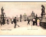St John Statue Charles Bridge Prague Czechoslovakia UDB Postcard O16 - $4.90